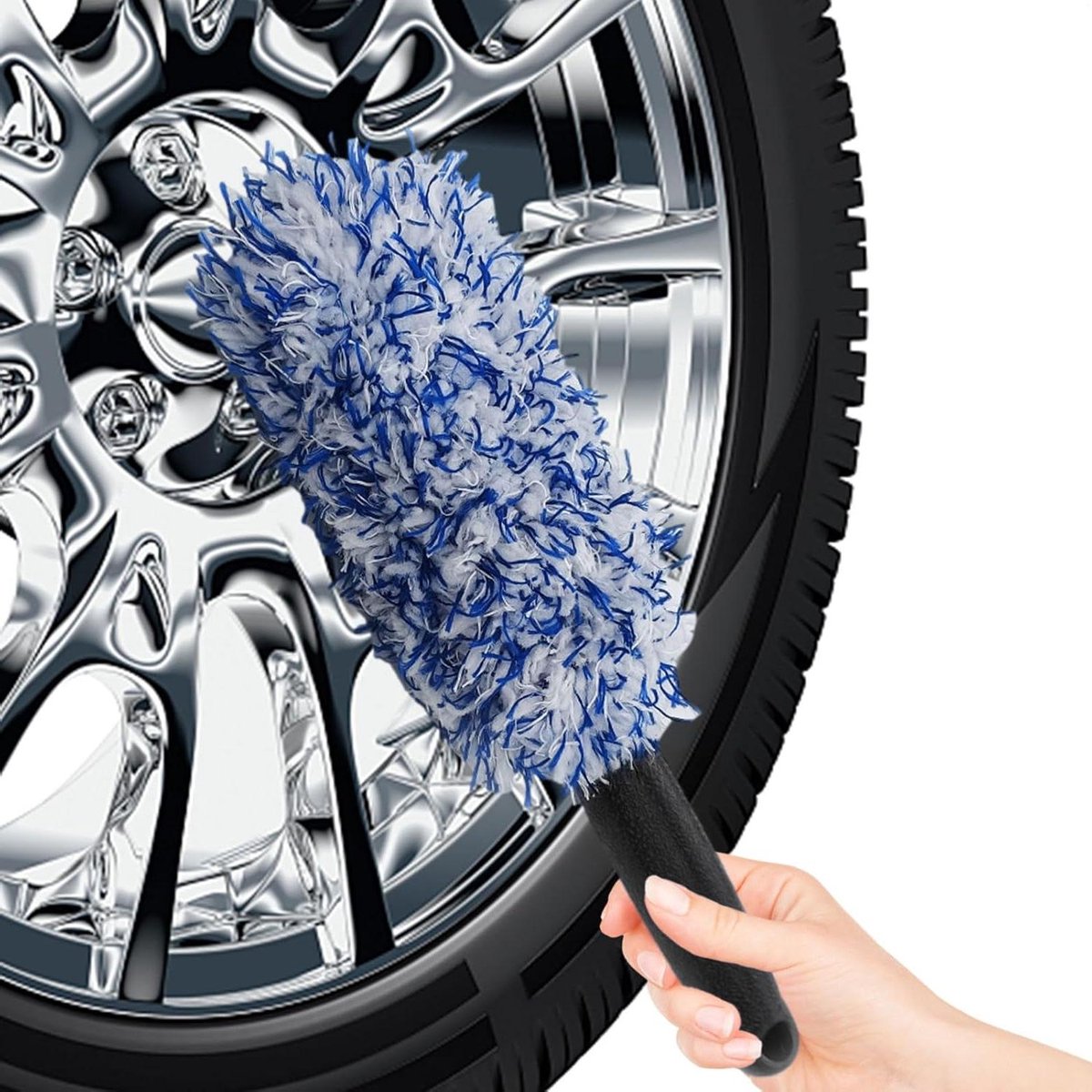 Autoband Borstel - Velg Reiniger - Auto Onderhoud - Zachte Pluche Vezels - 30 cm Lengte