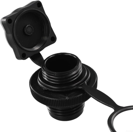Ventiel Adapter - Boot Ventiel - Watersport Accessoires - Lekvrij Ontwerp - 2 Stuks - Zwart — afbeelding 2