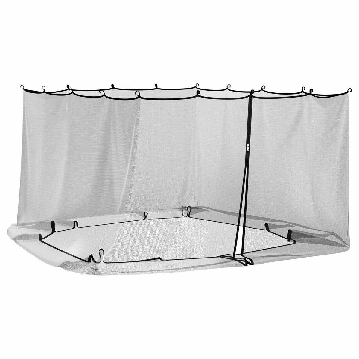 vidaXL - Muggennet - voor - prieel - 220 - mesh - Zwart - 3,6 - x - 3,6 - x - 2 - m - Polyester