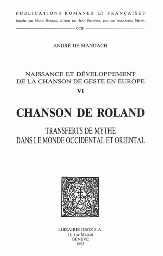 Publications Romanes et Françaises - Naissance et développ ... - cover