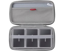 Hard Travel Case voor Samsung T7 / T7 Touch Portable SSD - Bescherming voor 1TB, 2TB, 500GB - USB 3.2 Externe Solid State Drive Opbergoplossing (Grijs)