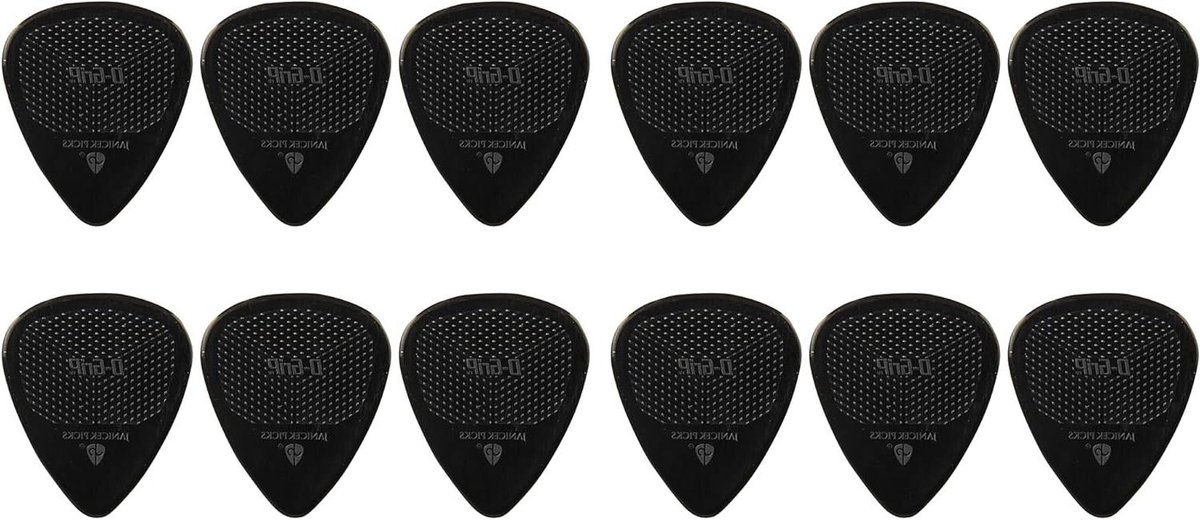 Plectrums Nylon - Gitaar Plectrums - Gitaar Spelen - Verbeterde Grip Textuur - 088 mm - Zwart