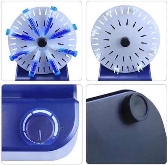 Elektrische Vortex Mixer - Roterende Mixer Laboratorium Mixer - Monsterbuizen Mengen - Instelbare Snelheden — afbeelding 4