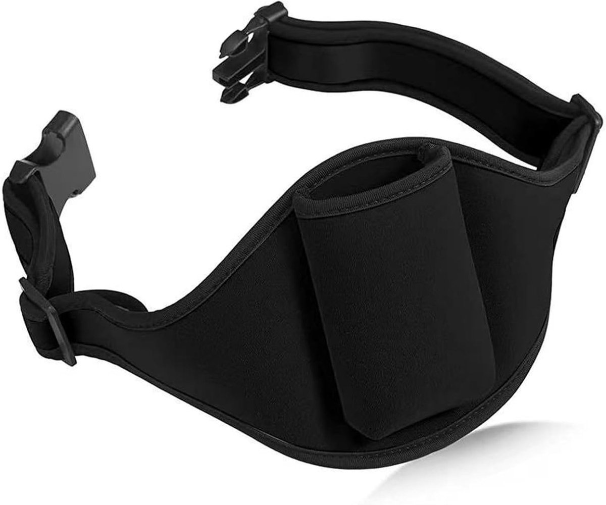 Verstelbare Heupriem voor Microfoon en Fitness, Nylon Buiktas voor Theater en Sport, Zwart