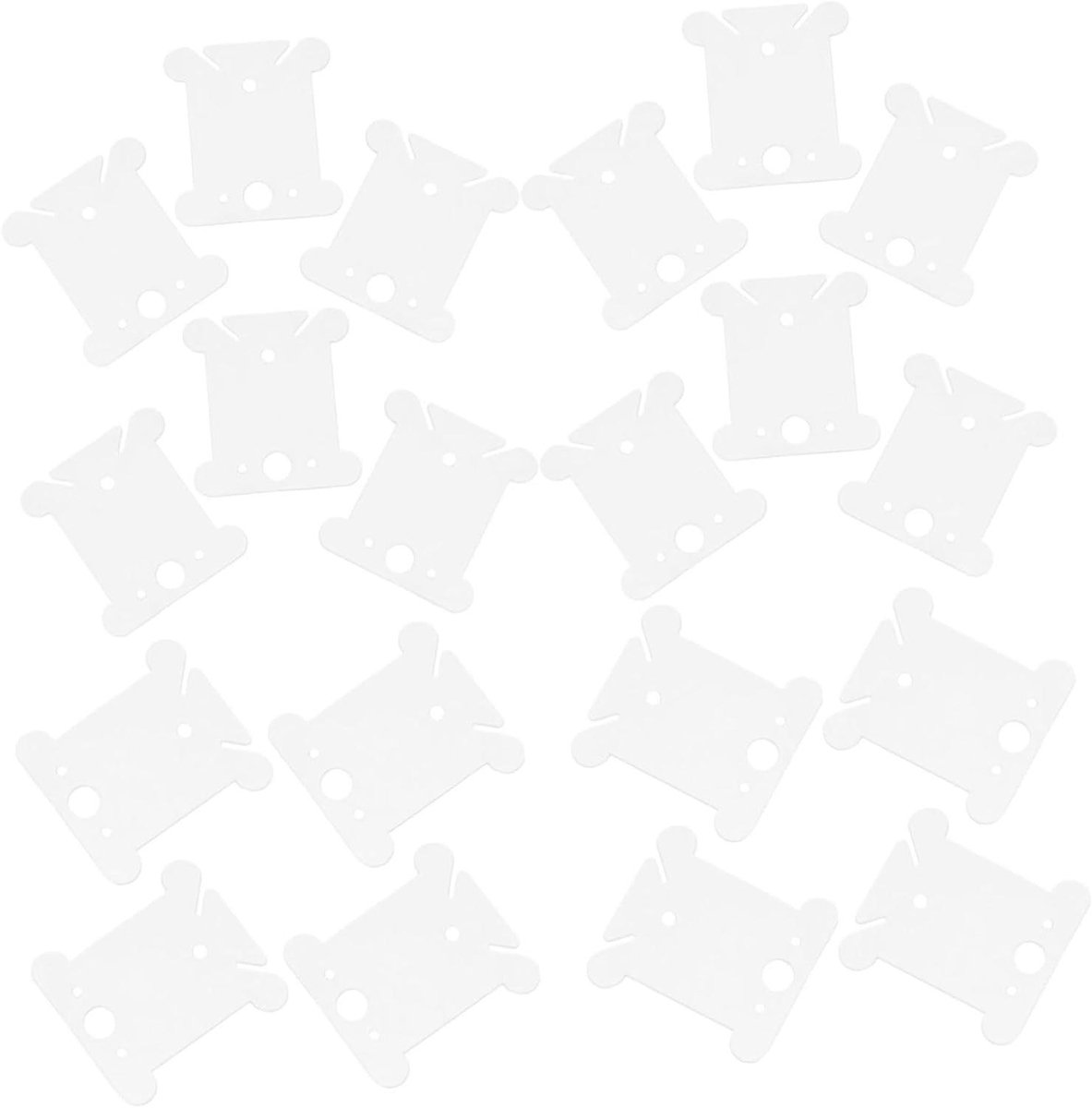 Kruissteek Wikkelbord - Borduurgaren Spoeltjes - Garen Organiseren - Voorkomt Draadklitten - 200 Stuks - Transparant
