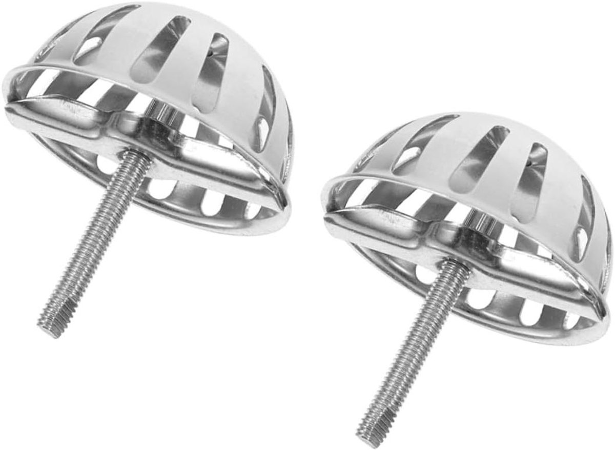 Urinoir Afvoerstopper - Geurblokkerende Strainer - Frisse Ruimte Houden - Afgesloten Ontwerp - 2 Stuks - Zilver