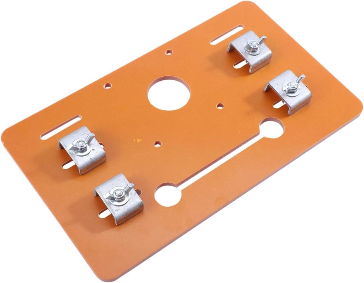 Elektrisch Gereedschap Plaat - Zaag Bodemplaat - Veilig Zagen - Voorkomt Rondvliegende Spaanders - 25x15cm - Bruin