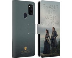 Head Case Designs Officially Licensed Outlander Brave the New World Season 4 Art Leather Book Wallet Cover Compatible with Galaxy M30s (2019)/M21 (2020)