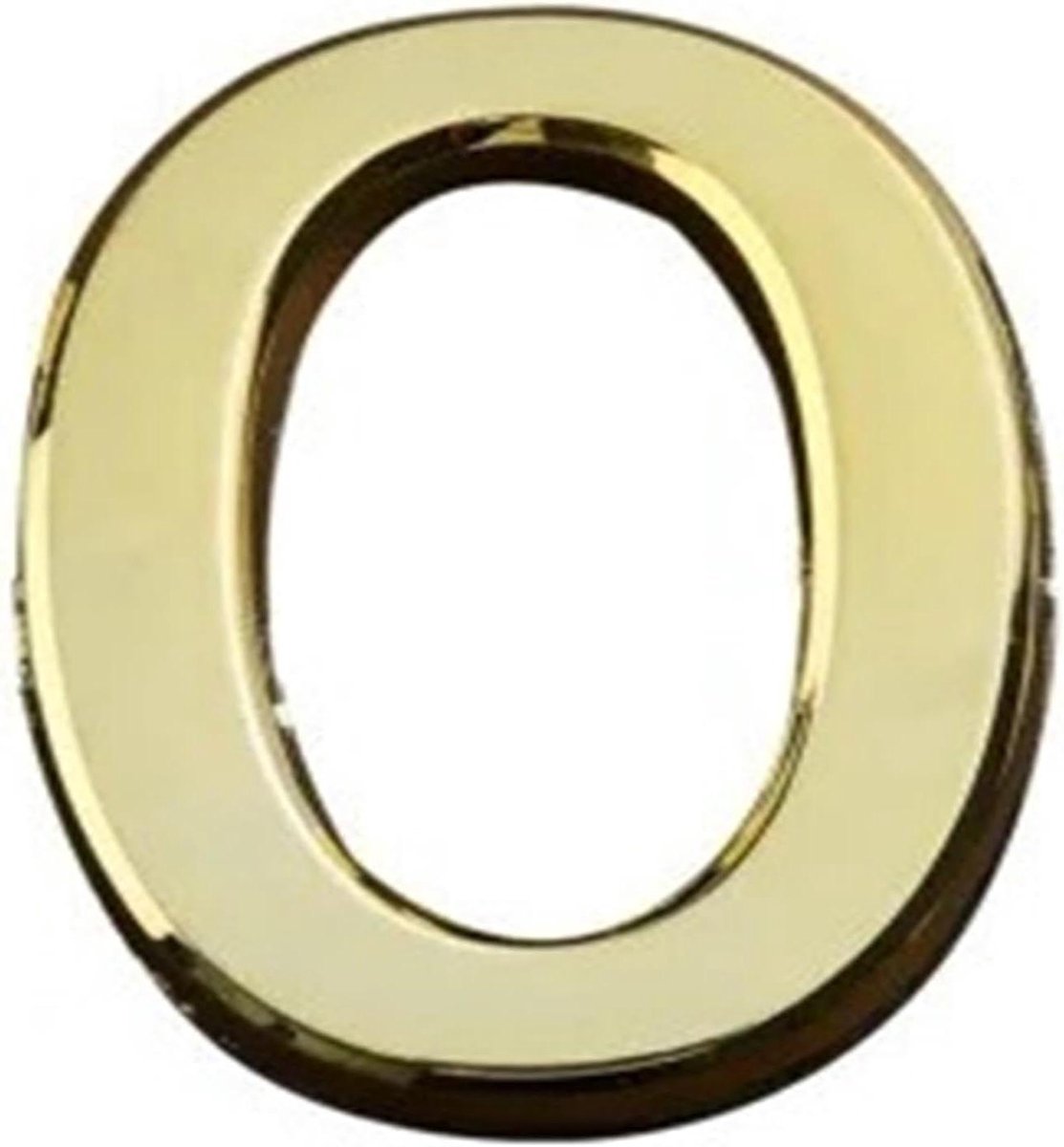 Gouden Huisnummer - Deurplaat Sticker - Huis Herkenning - 3D Zelfklevend - 7cm Hoog - Goud