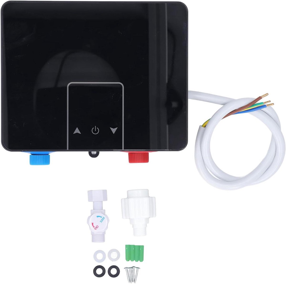 Elektrische Doorstroomverwarmer - Compacte Boiler - Direct Warm Water - Snelle Verwarming 5.5 kW - IPX4 Waterdicht - Wit