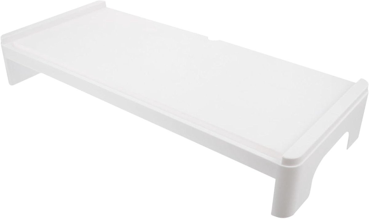 Computer Verhoger - Monitor Stand - Bureau Organisatie - Met Lades - 1 stuk - Wit