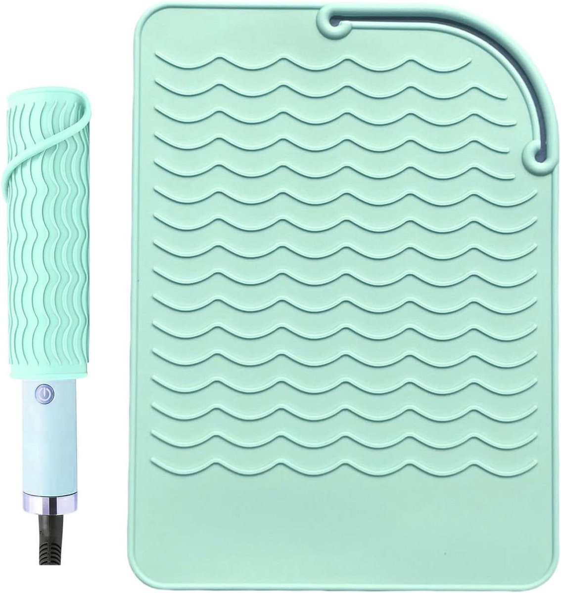Hittebestendige Mat - Stylingtool Mat - Oppervlakken Beschermen - Tot 200°C Hittebestendig - 21.7 x 15.6 cm - Roze