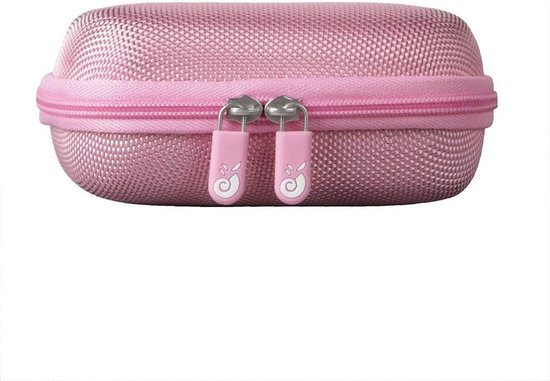 Draagbare Hard EVA Reiskoffer voor JBL GO 4 en GO 3 Bluetooth Speaker - Roze, Bescherming en Opbergruimte — afbeelding 3