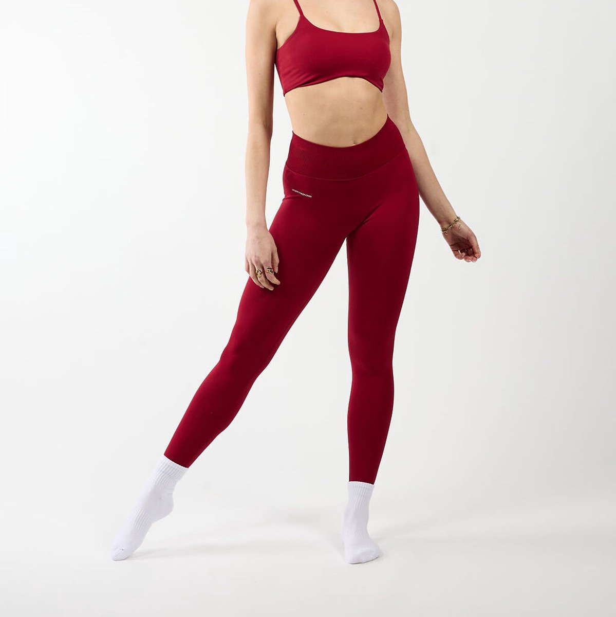 Fittastic Sportswear Scrunch legging Bordeaux red (Beschikbaar in verschillende maten)