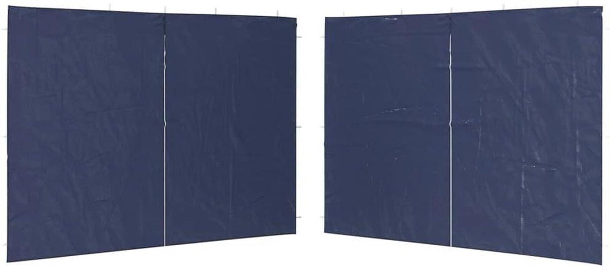 Partytent Zijwanden - Tent Panel - Buiten Beschutting - Met Ritssluiting - 300 x 195 cm - Blauw
