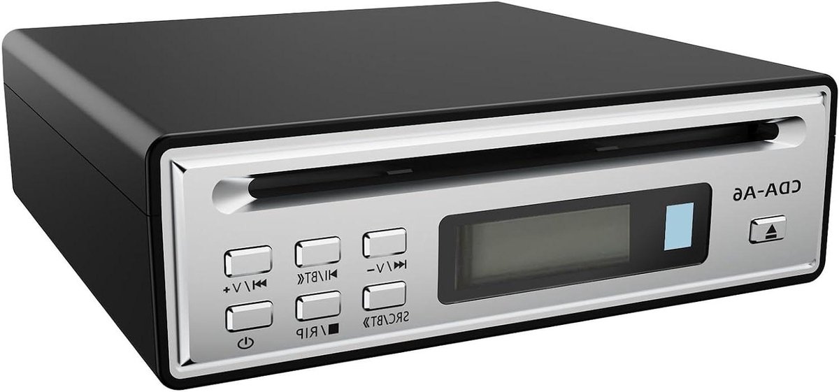 CD-speler - Muziekspeler Hifi speler - Muziek afspelen - Verliesloze conversie - 1 schijf - Zilver