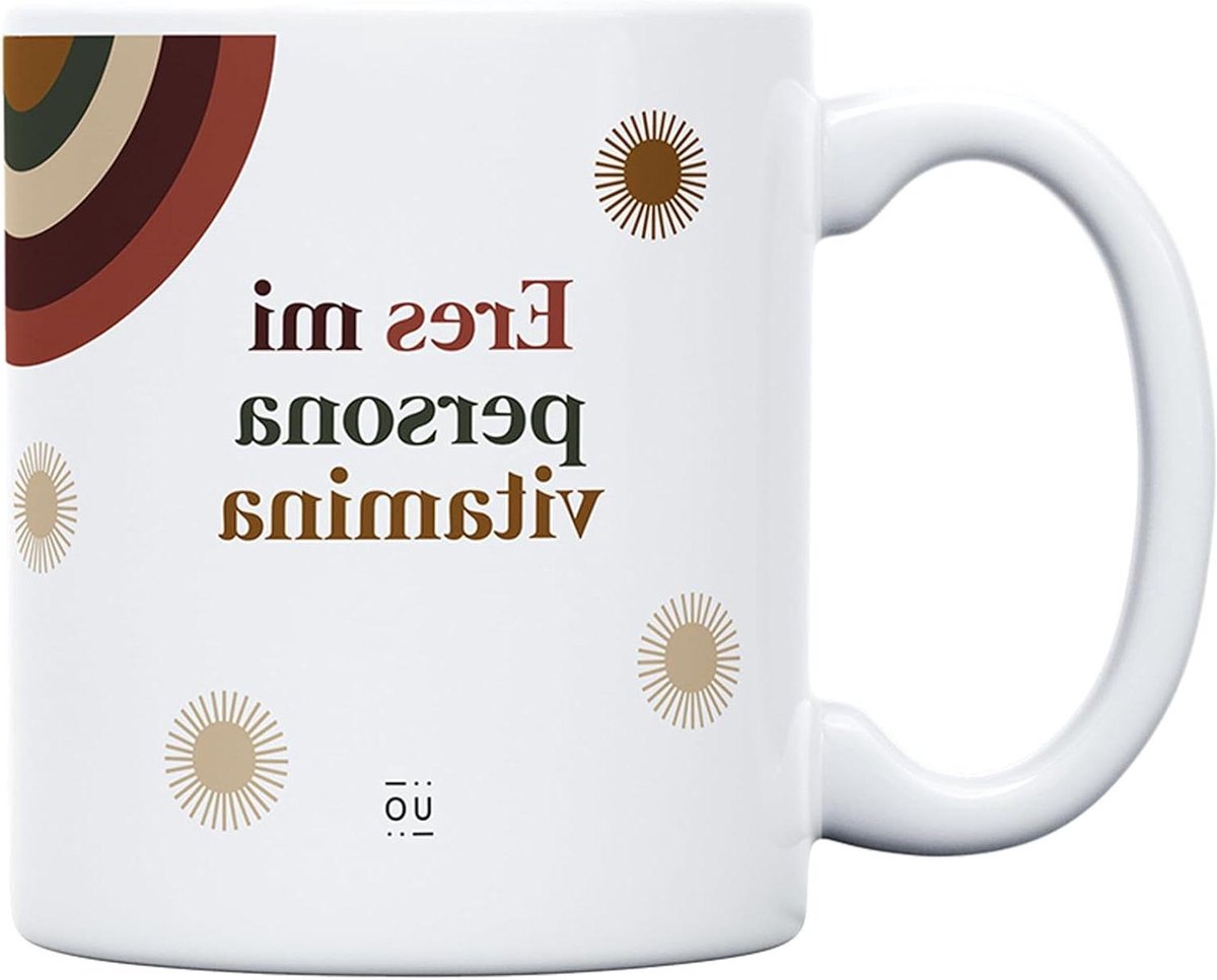 Mok met bericht - Persoonlijke mok - Cadeau geven - Porselein - 350 ml - Multicolor