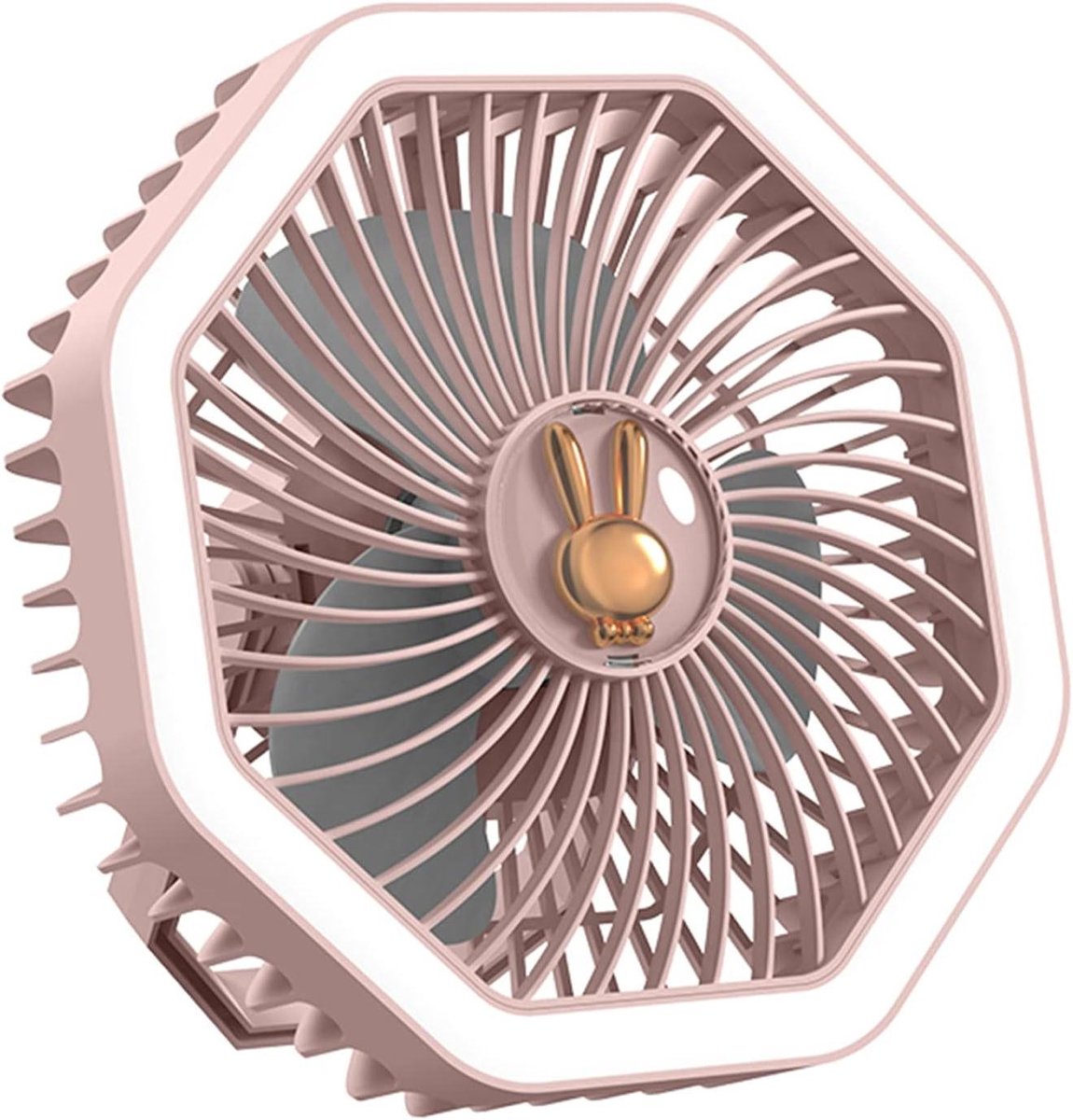 Draagbare Ventilator - Camping Ventilator - Koeling Binnen Buiten - 360 Graden Rotatie - 3 Snelheden - Wit