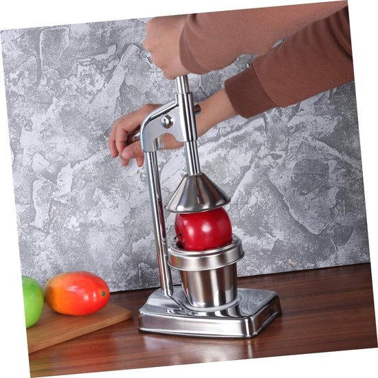 Handmatige Citruspers - Fruitpers Sapextractor - Sap Maken - Geen Schil Smaak - 1.59 Kilogram - Zilver — afbeelding 2