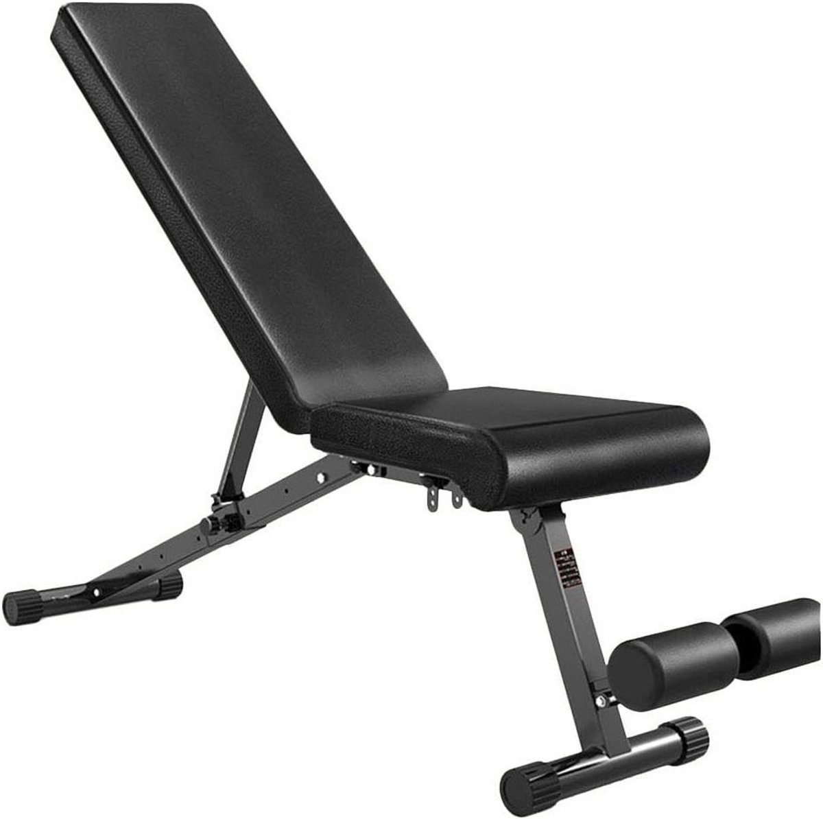 Fitness Bank - Trainingsbank Halterbank - Full Body Workout - Verstelbare Rugleuning - Max 300 kg - Zwart