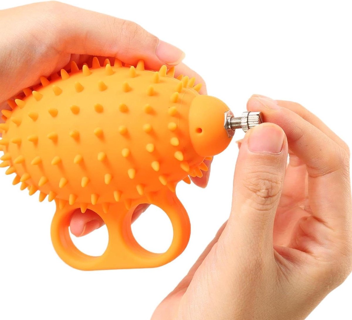 Handknijpers Krachttraining - Oefenbal Handen - Stress Verlichten - Met Massagepunten - 115x85x6cm - Oranje