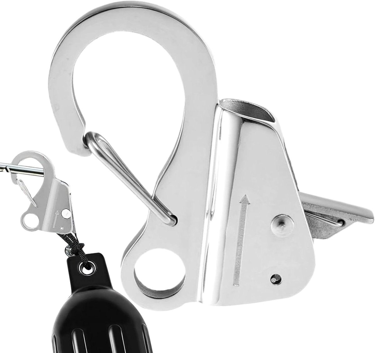 Schuifhaak - Ankerhaak Boot - Veilige Navigatie - Snelle Ontgrendeling - 15 x 10 x 5 cm - Zilver