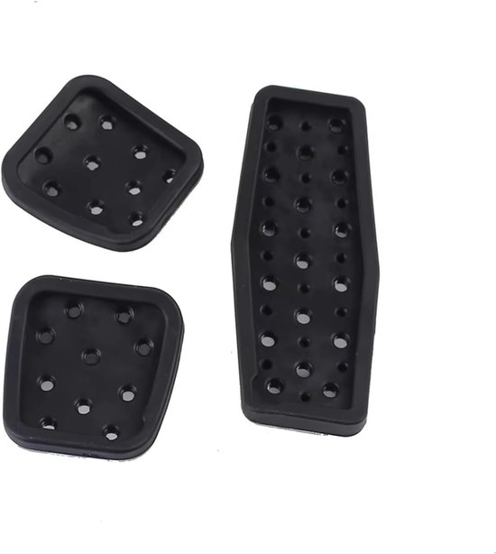 Pedaalhoezen Auto - Rem Pedaal Covers - Veiliger Rijden - Verbeterde Grip - Set van 2 of 3 - Zwart — afbeelding 4