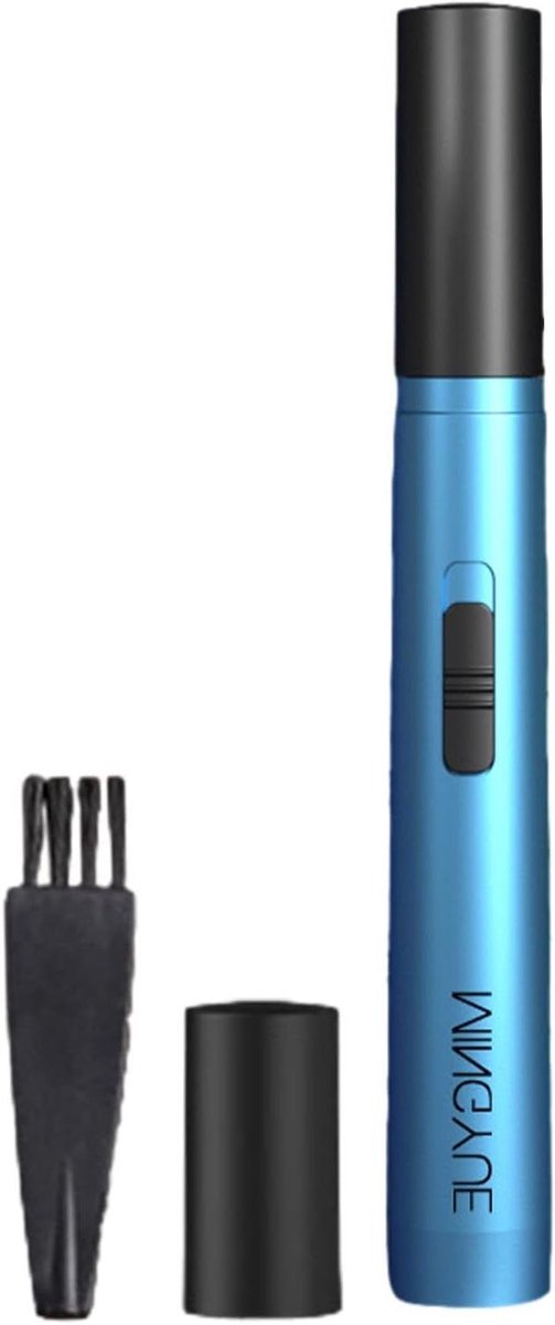 Neus en Oor Trimmer - Gezichts Haar Trimmer - Ongezien Haar Verwijderen - 360 Graden Roterend - 11.5 cm - Zilver
