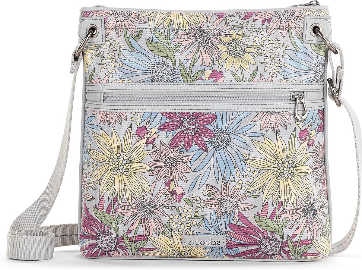 Dames Schoudertas - Crossbody tas - Dagelijks gebruik - Verstelbare band - 27 cm breed - Bloemenprint