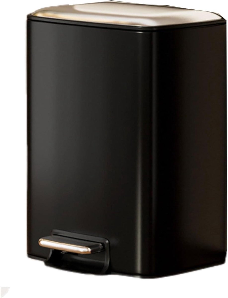 Keuken afvalbak - Prullenbak smal - Ruimte besparen - Soft-close deksel - 20 liter - Zwart