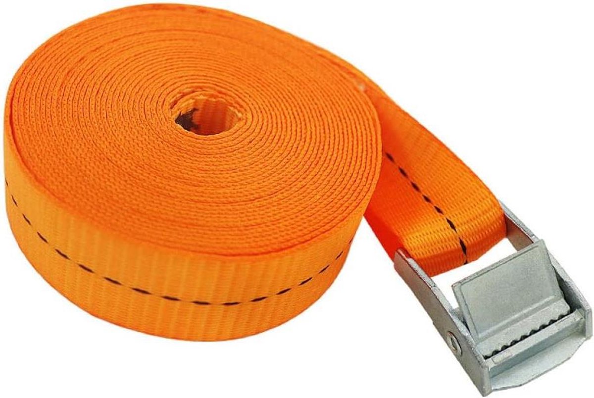 Spanband met Ratel - Bindriem Polyester - Lading Zekeren - Hoge Treksterkte - 2 Meter - Zwart