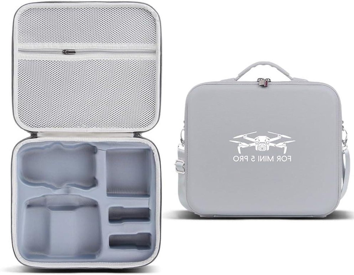 Drone Opbergtas - Accessoire Tas - Drone Transport - Waterdicht PU Materiaal - Compact - Grijs