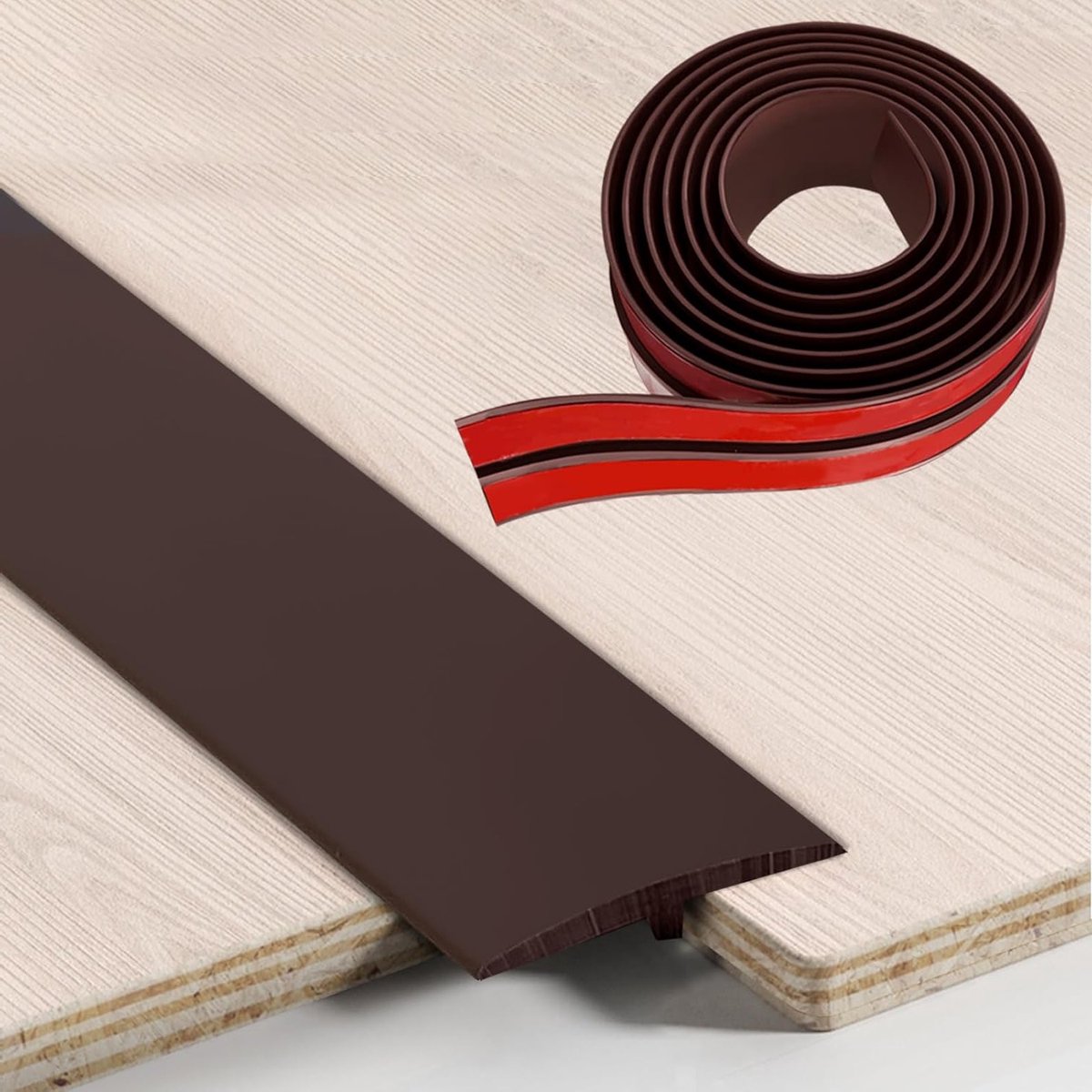 Transition Profiel 5 cm x 300 cm - T-Profiel voor Vloerverbindingen, Zelfklevend PVC Dorpe