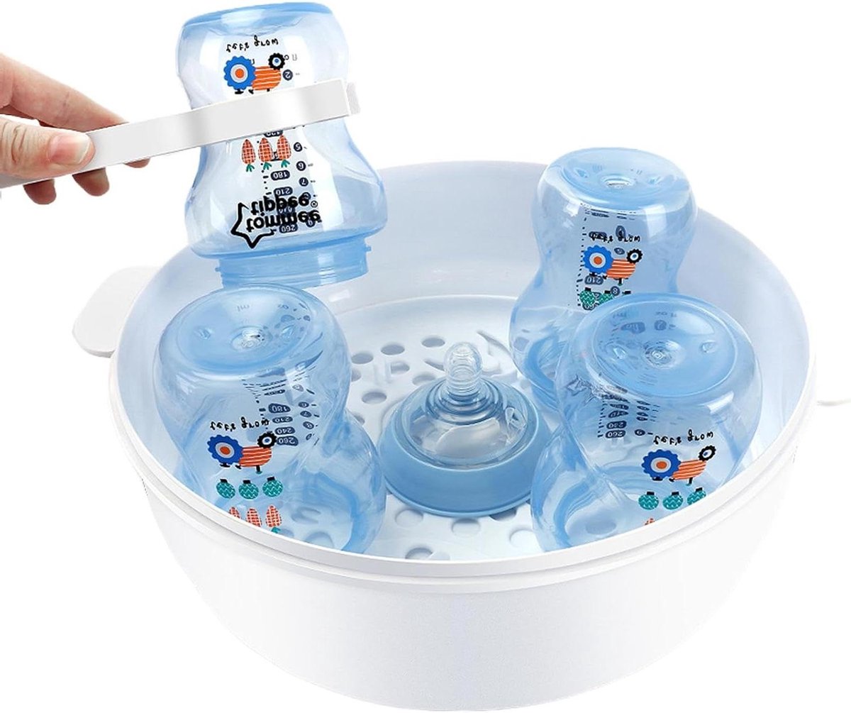 Magnetronreiniger Babyflessen - Stoomreiniger - Hygiënisch Voeden - Efficiënte Stoomkracht - 28 x 10 x 25 cm - Wit