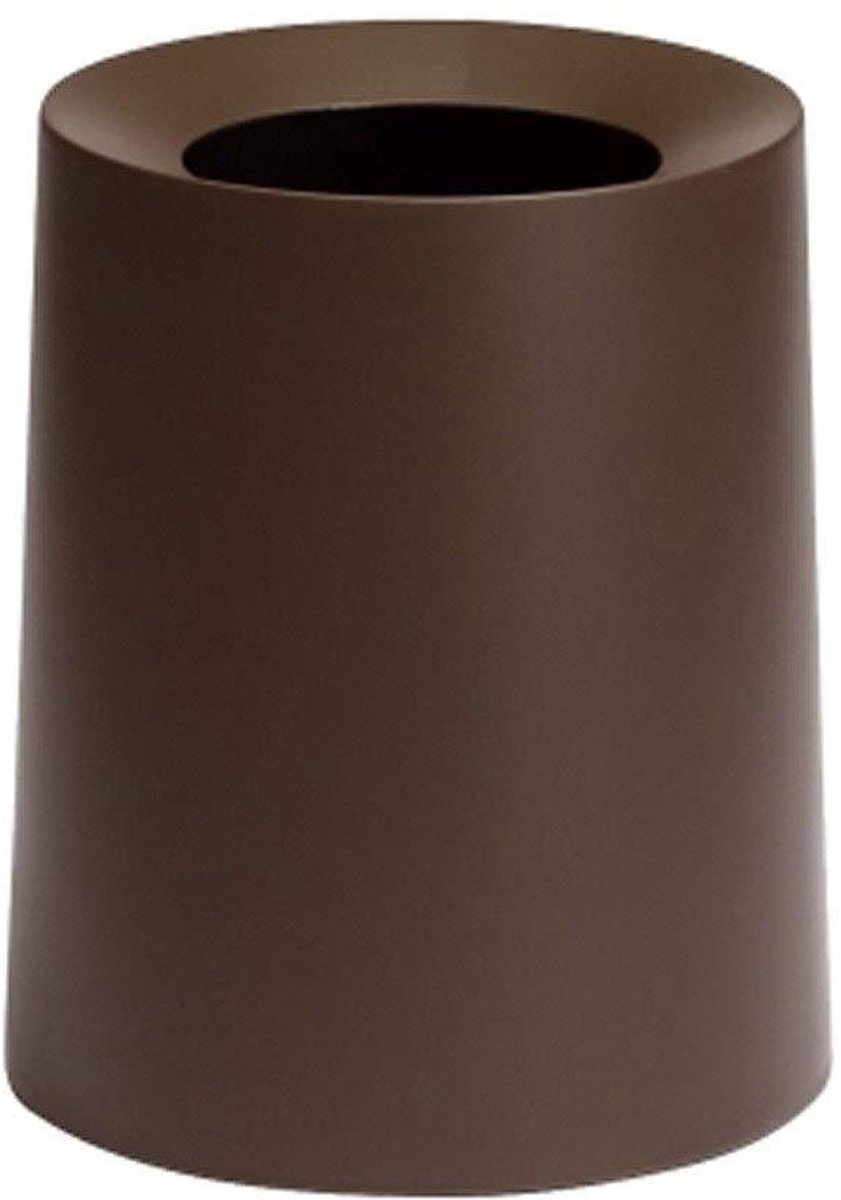 Prullenbak - Afvalbak - Thuisgebruik - Modern Design - 8 Liter - Bruin