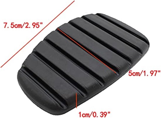 Pedaalhoezen Set - Rem Koppeling - Verbeterde Grip - Antislip Oppervlak - 2 Stuks - Zwart — afbeelding 5