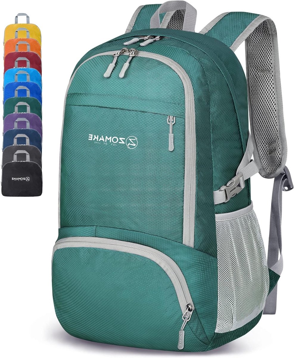 Lichtgewicht Opvouwbare Rugzak 30L voor Wandelen, Camping en Reizen