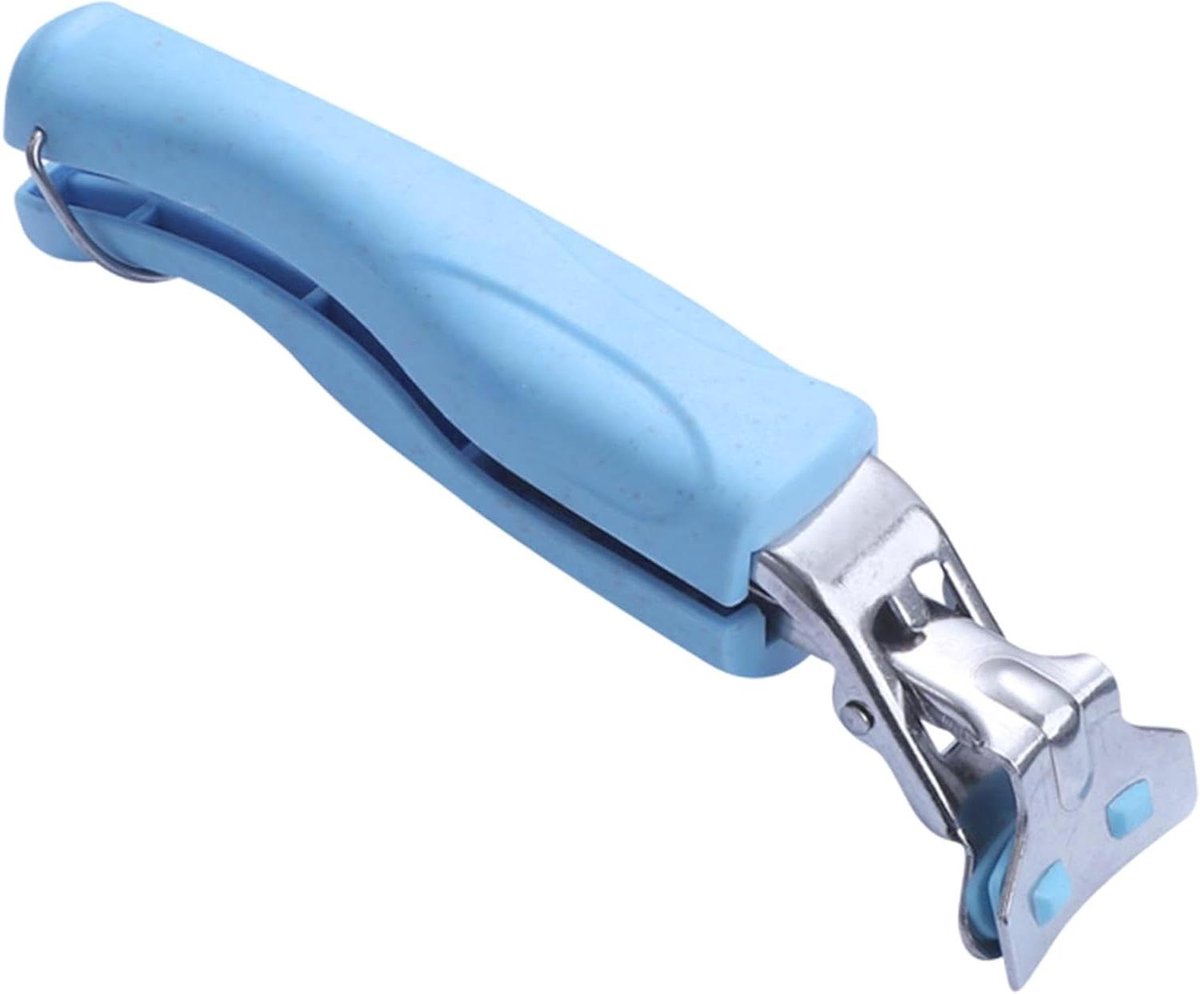 Komgrijper - Pannenhouder - Hete platen vastpakken - Eén hand bediening - 18 cm lengte - Blauw