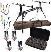 Ultimate Rod Pod Set - 4 hengels - Karper Set