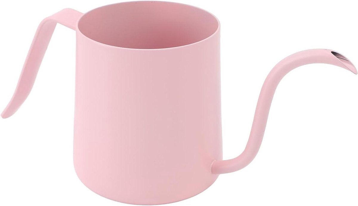 Koffieketel Zwanenhals - Overgietketel Elektrisch - Koffie Zetten - Nauwkeurige Watercontrole - 250 ml - Roze