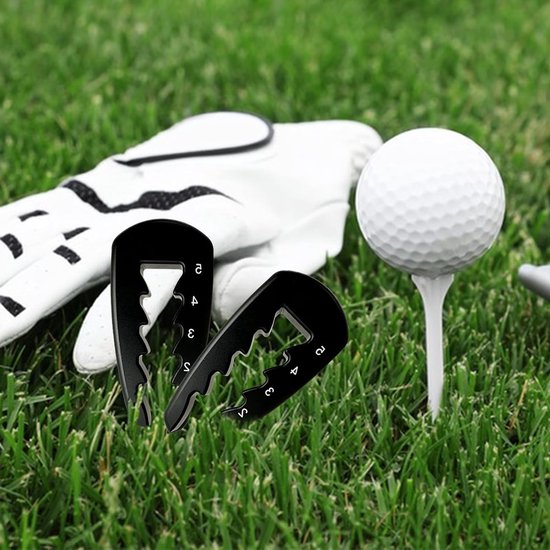 Set van 2 Verstelbare Golf Tees - Hoogte Instelbare Golfaccessoires voor Training en Precisie - Duurzaam Plastic Golfmateriaal — afbeelding 5