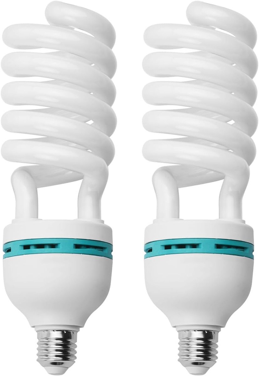 Energiezuinige 135W 5500K CRI90 Daglicht Spiral Lamp voor Fotostudio en Videolichting E27 Fitting