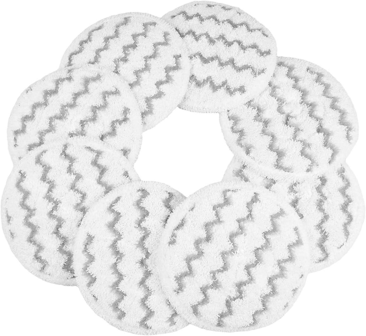 Dweil Pads - Microfiber Pads - Vloeren Reinigen - Dubbele Actie - 8 Stuks - Grijs