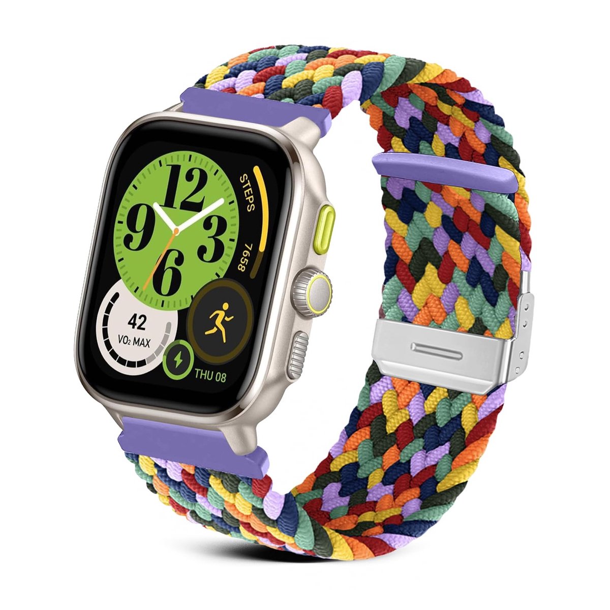 Dailygoody - Nylon armband - Compatibel met Amazfit Cheetah - Comfortabel en ademend - 20 mm horlogeband - Geschikt voor meerdere modellen - Idea