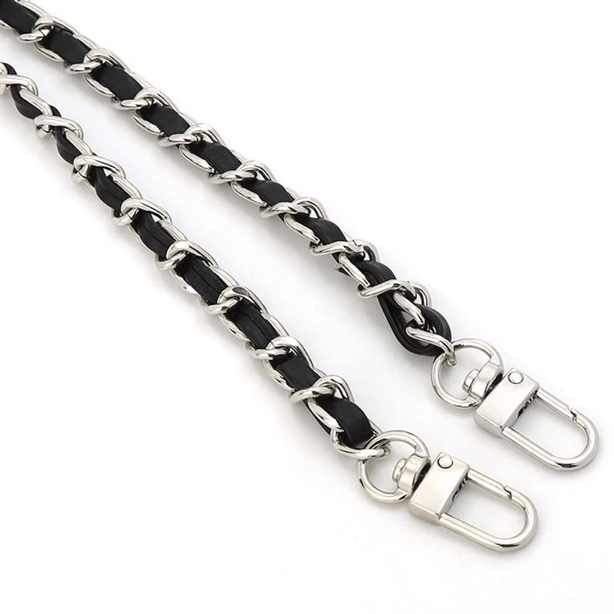 Dailygoody - Zakketting - Schouderriem Ketting - 120 cm - Zwart - Vervangende Accessoires voor Handtassen - Ideaal voor Diverse Tassen