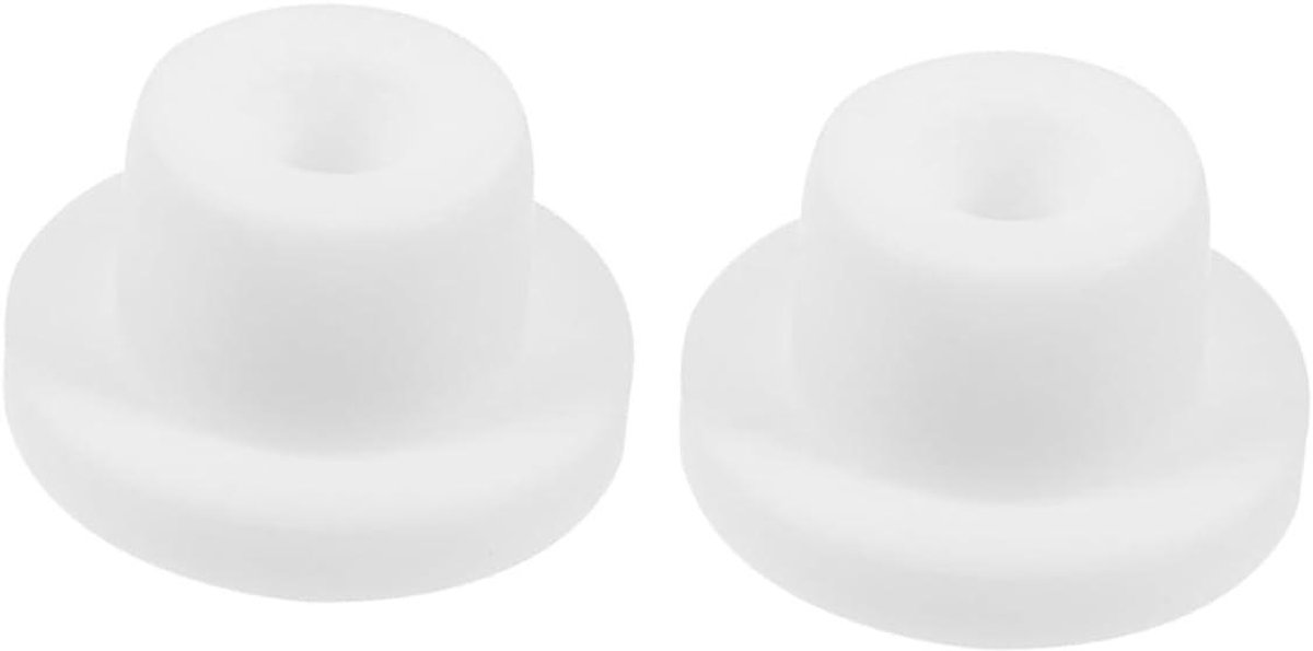 Badkuip Stopper - Afvoerplug Bad - Water Overloop Voorkomen - Siliconen Materiaal - 10 stuks - Wit
