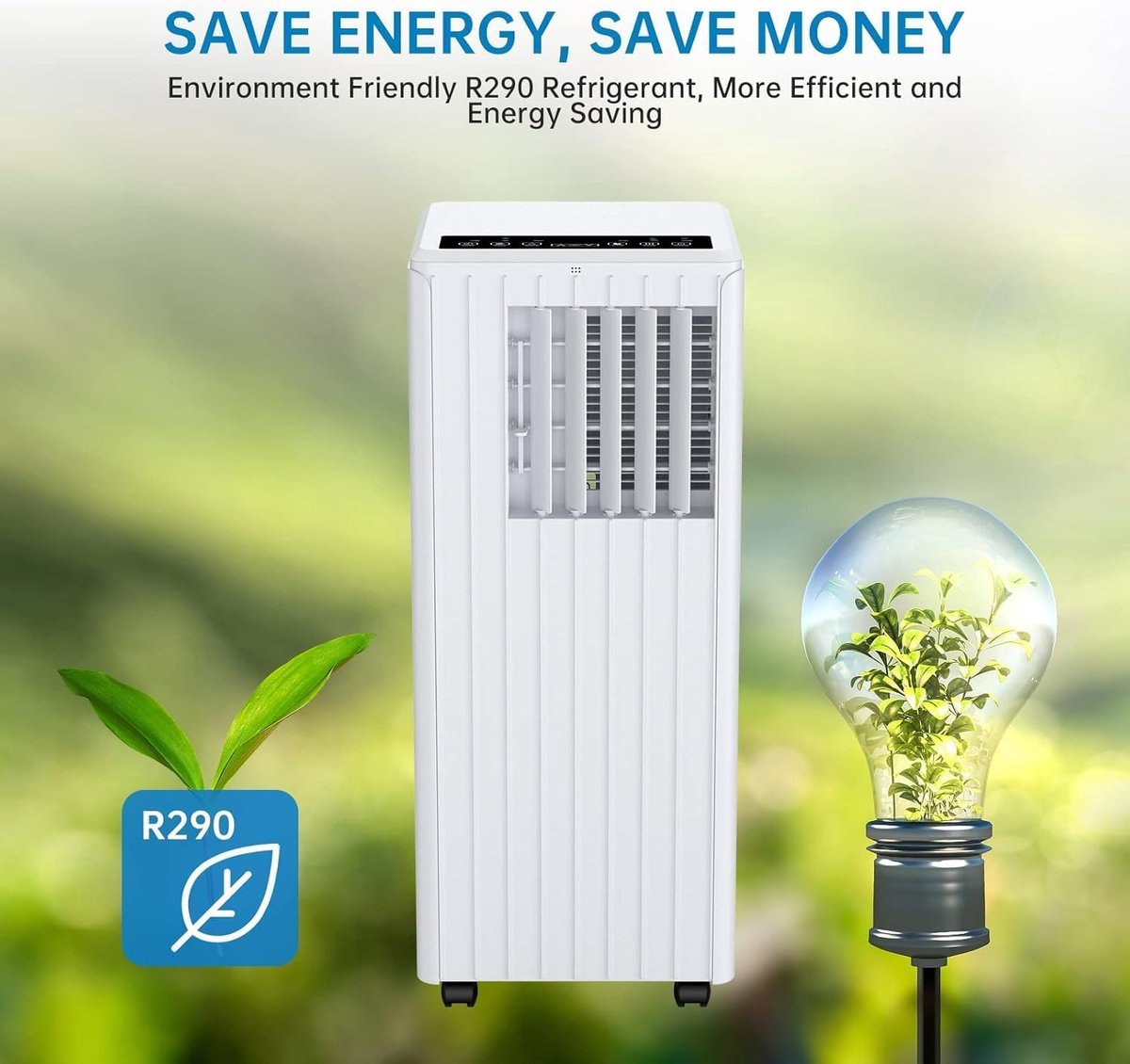 Draagbare Airconditioner - Mobiele Airco Koelapparaat - Ruimte Koelen - Stille Werking - 7000 BTU - Wit — afbeelding 6