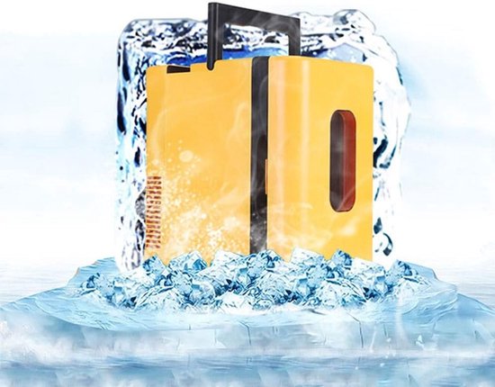 Mini Koelkast - Koelbox Verwarmer - Dranken Koelen - Thermo-elektrisch Systeem - 10 Liter - Geel van MINI — afbeelding 2