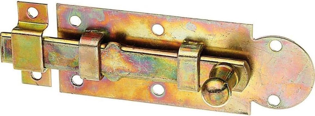 Raamgrendel - Deurvastzetter Raamsluiting - Beveiligen van ramen - Rechte uitvoering - 100 x 30 mm - Staal
