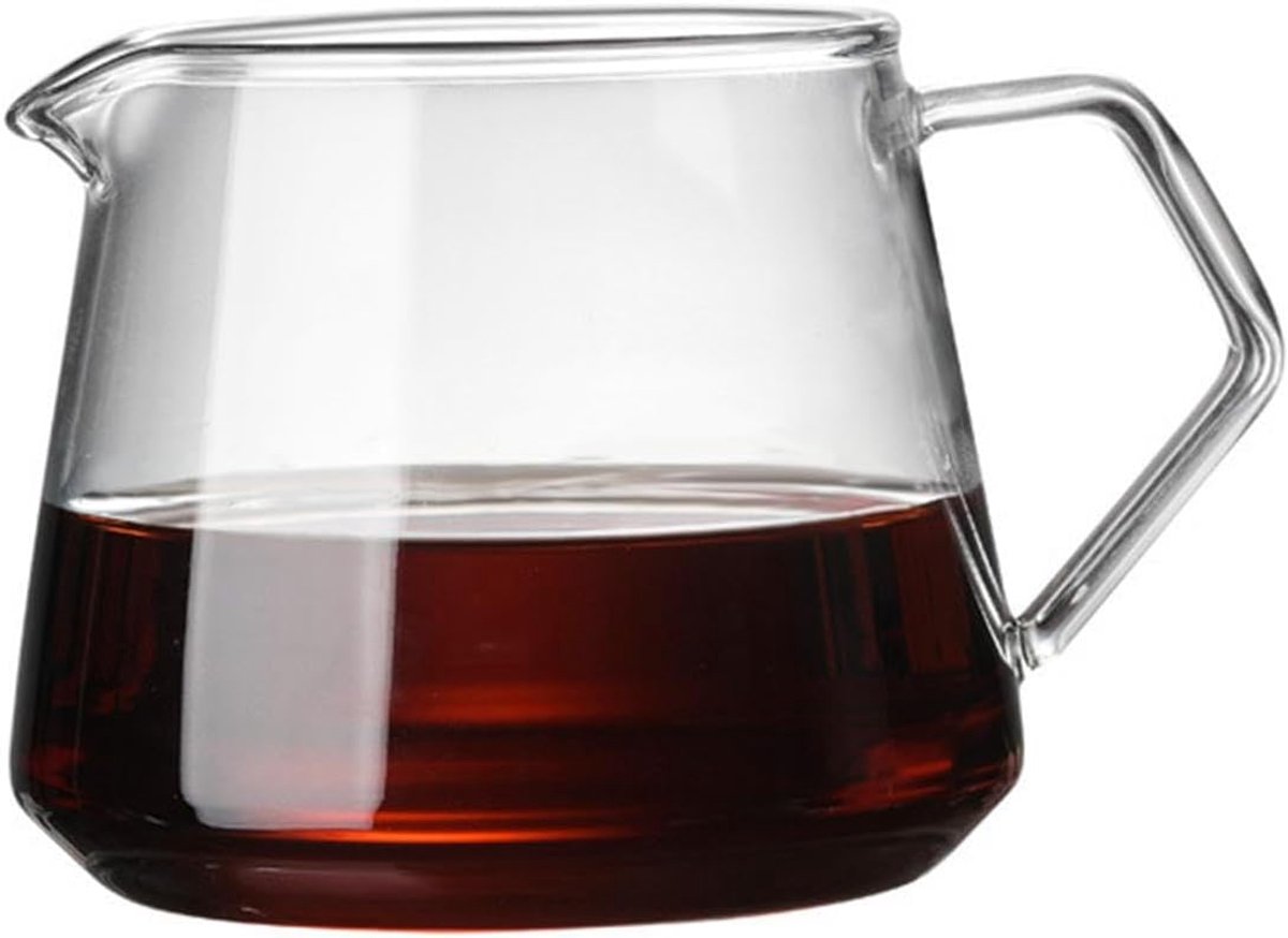 Glazen Koffiekan Koffiezetapparaat Ketel Koffie Zetten Hoge Temperatuur Bestendig 650 ml Transparant